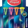 Marca Texto Neon Nightfall - kit com 4 cores Maped - Image 2