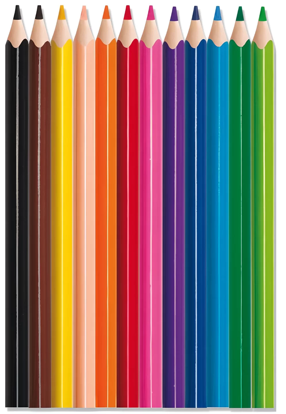 Lápis de Cor Jumbo 12 cores Maped 1 ano+ - Imagem 2