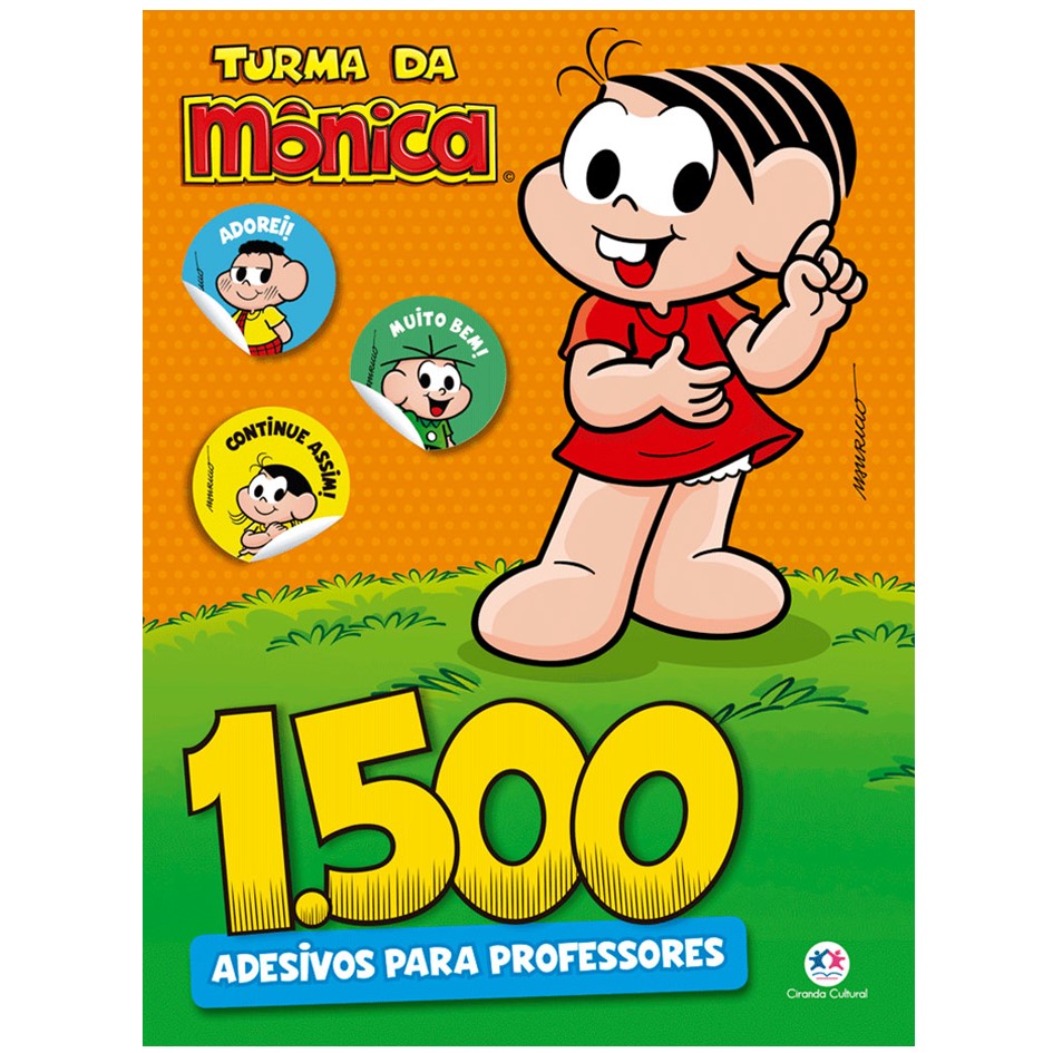 1500 Adesivos para Professores - Turma da Mônica
