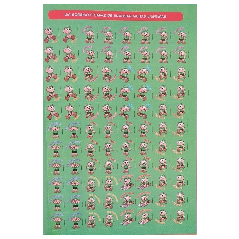 1500 ADESIVOS PARA PROFESSORES - TURMA DA MÔNICA