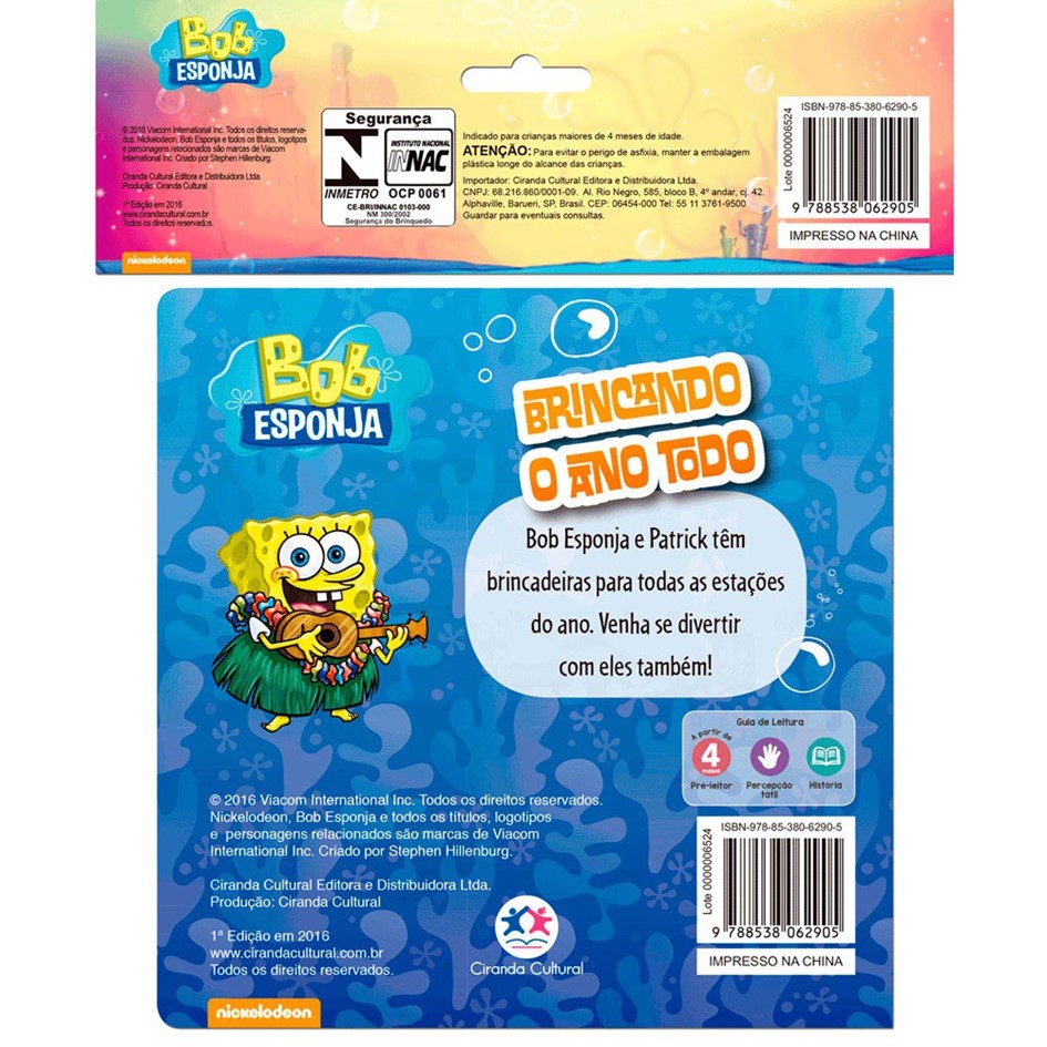 Banho Lic. - Bob Esponja: Brincando o ano todo - Imagem 2
