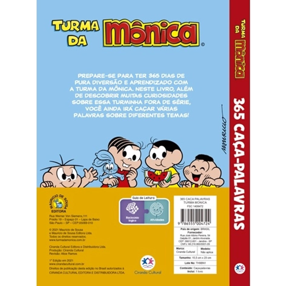 365 Caça-Palavras da Turma da Mônica - Imagem 2