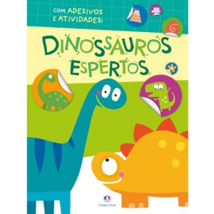 Livro de Atividades com Adesivos - Dinossauros Espertos
