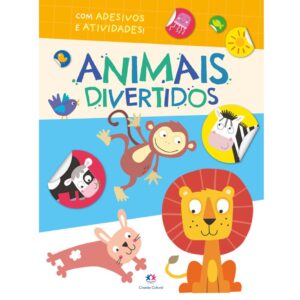 Livro de Atividades com Adesivos - Animais Divertidos