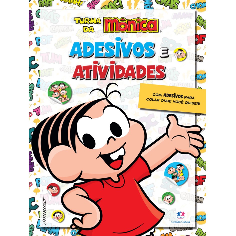 Livro de Atividades com Adesivos - Turma da Mônica