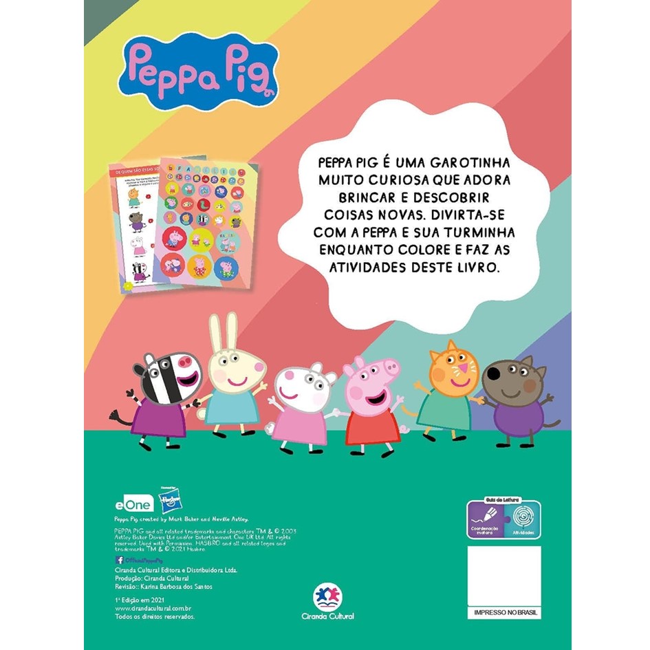 Livro de Atividades com Adesivos - Peppa Pig - Imagem 2