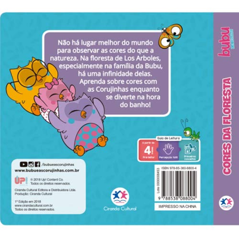 Livro de Banho: Bubu e as Corujinhas - Cores da floresta - Imagem 2