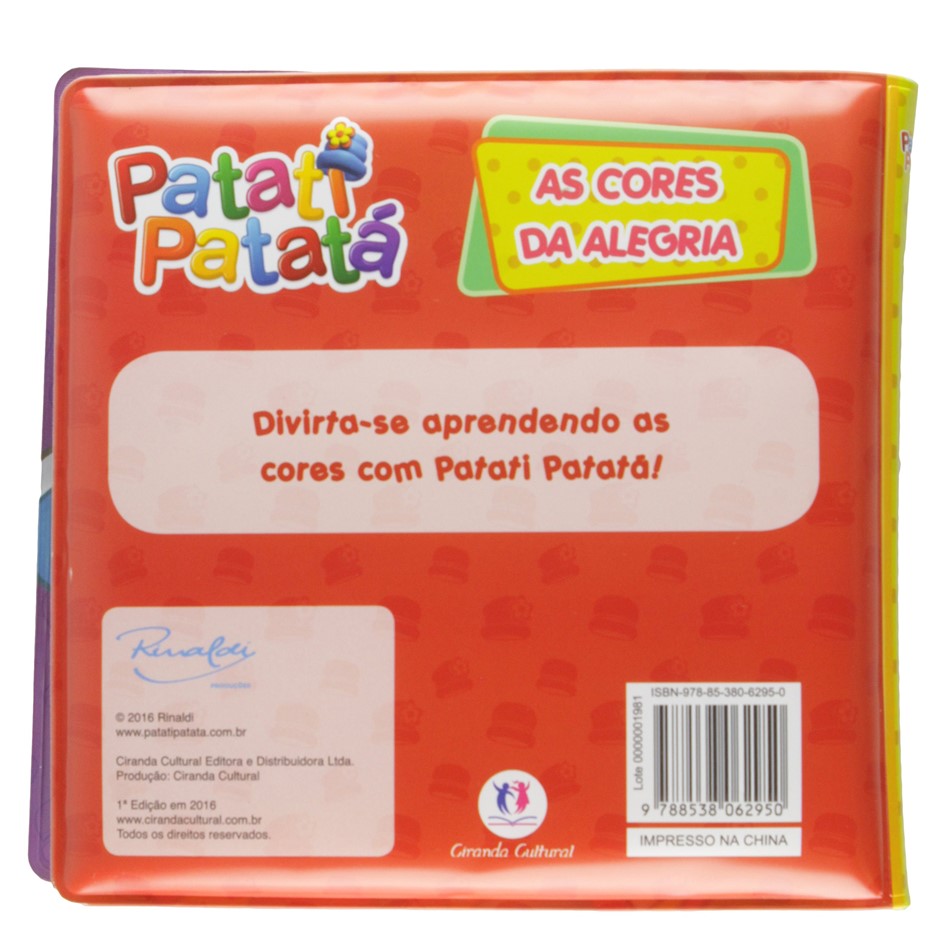 Livro de Banho: Patati Patatá - As cores da alegria - Imagem 3
