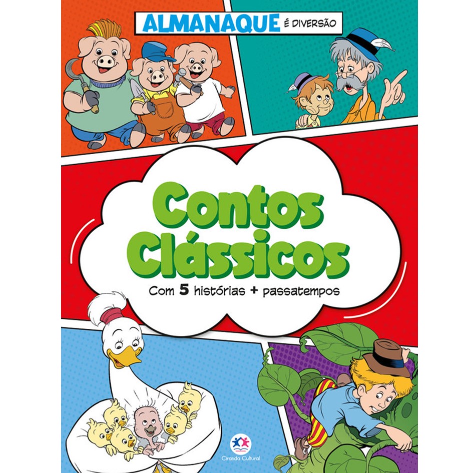 Almanaque: Contos clássicos - 5 histórias + passatempos