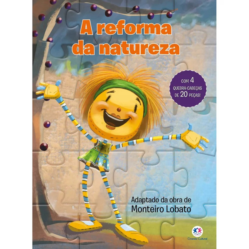 Quebra-cabeça com 20 peças: Emília - A reforma da natureza