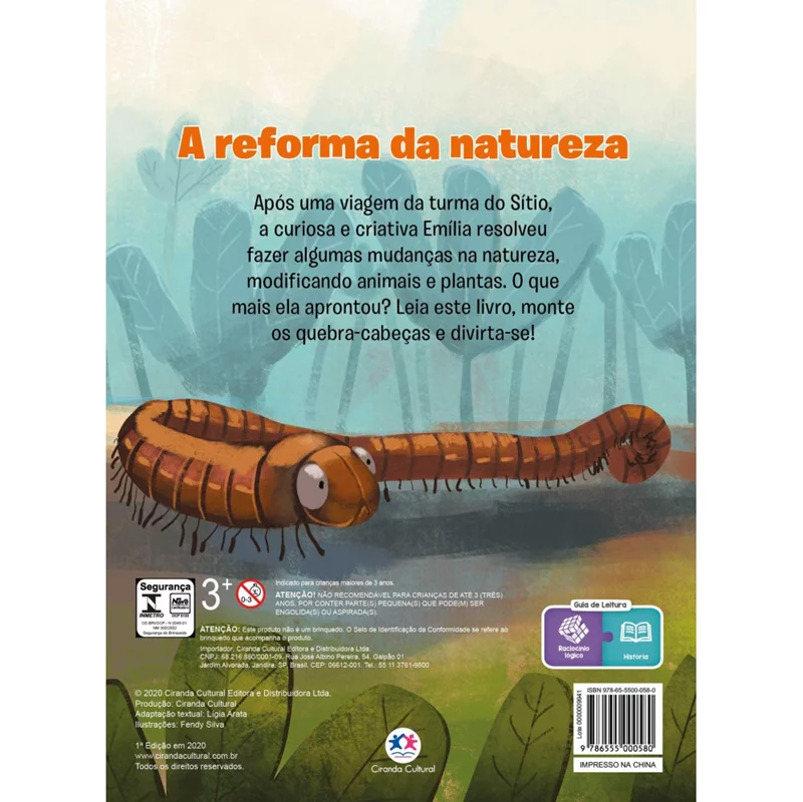 Quebra-cabeça com 20 peças: Emília - A reforma da natureza - Imagem 2