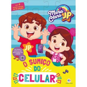 Livro com Quebra-cabeça Maria Clara e JP O sumiço do celular