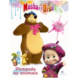 Quebra-cabeça - Masha e o urso - Pintando os animais