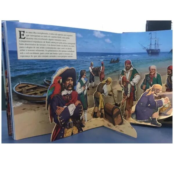 Livros Sonoro Sons do Passado com Pop Up 3D - Piratas - Imagem 3