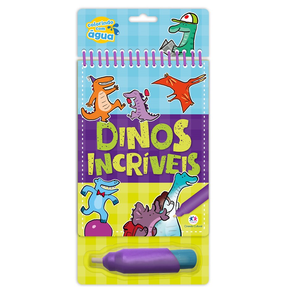 Aqua Book - Colorindo com a água: Dinos incríveis