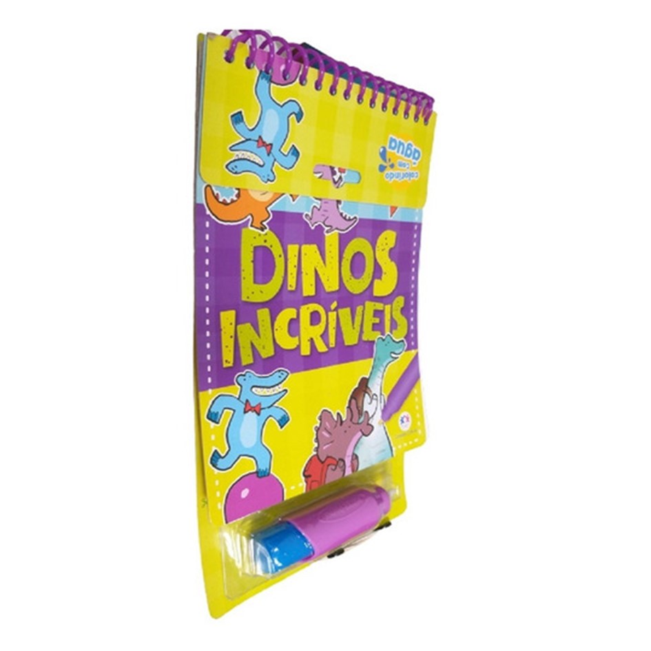 Aqua Book - Colorindo com a água: Dinos incríveis - Imagem 2