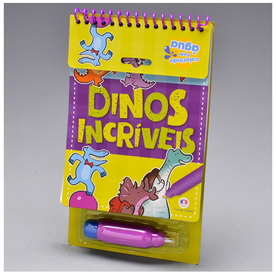 Aqua Book - Colorindo com a água: Dinos incríveis - Imagem 3