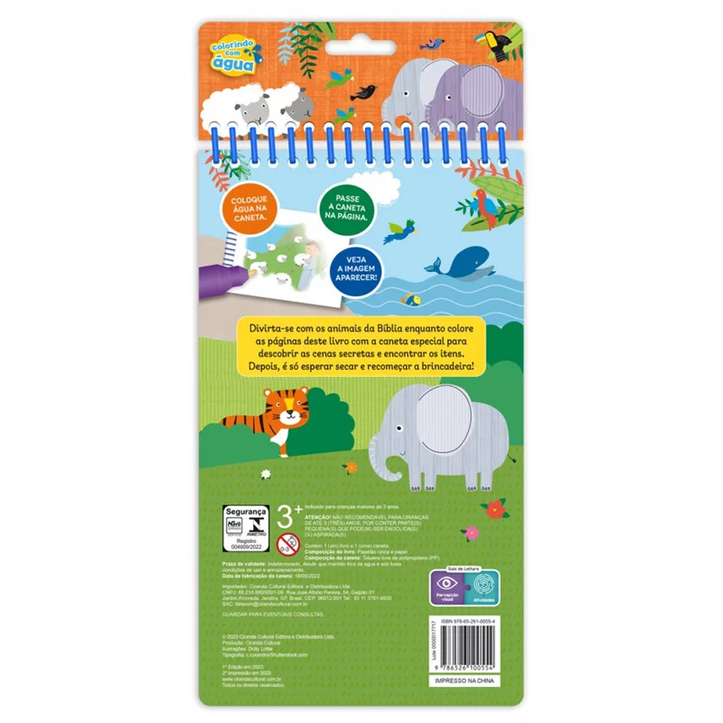 Aqua Book - Colorindo com a água: Animais da Bíblia - Imagem 2