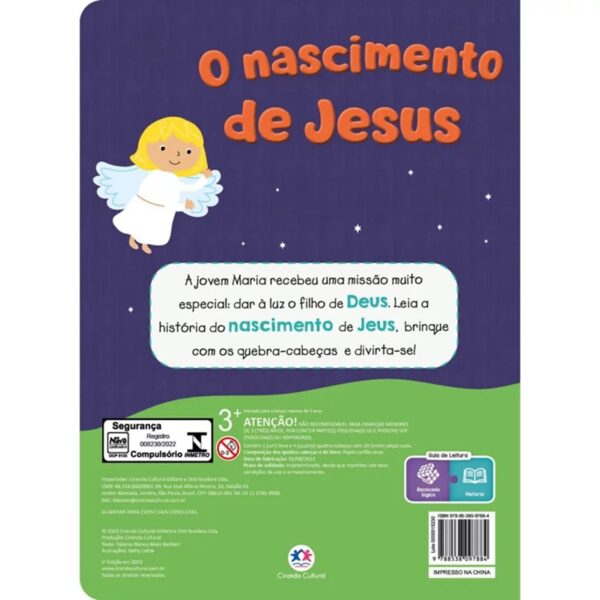 Quebra-cabeça Bíblico - O Nascimento de Jesus - Leia e Monte - Imagem 2