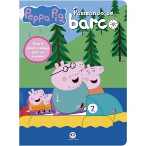 quebra cabeça peppa pig passeando de barco