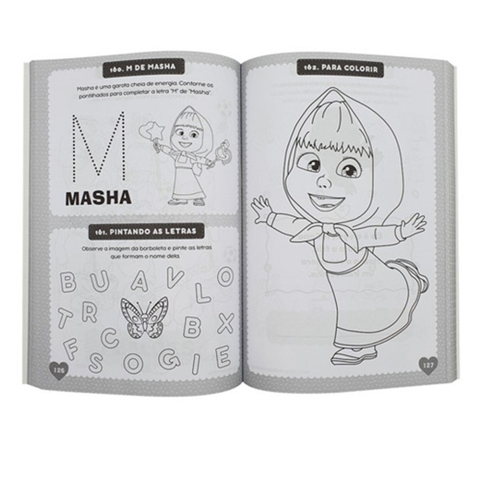 365 Atividades e desenhos para colorir - Masha e o Urso - Imagem 2