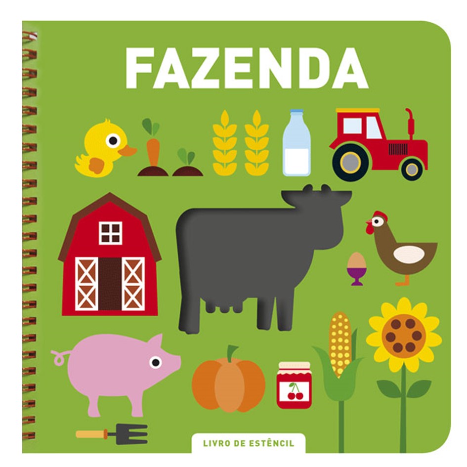 Livro de estêncil - Fazenda