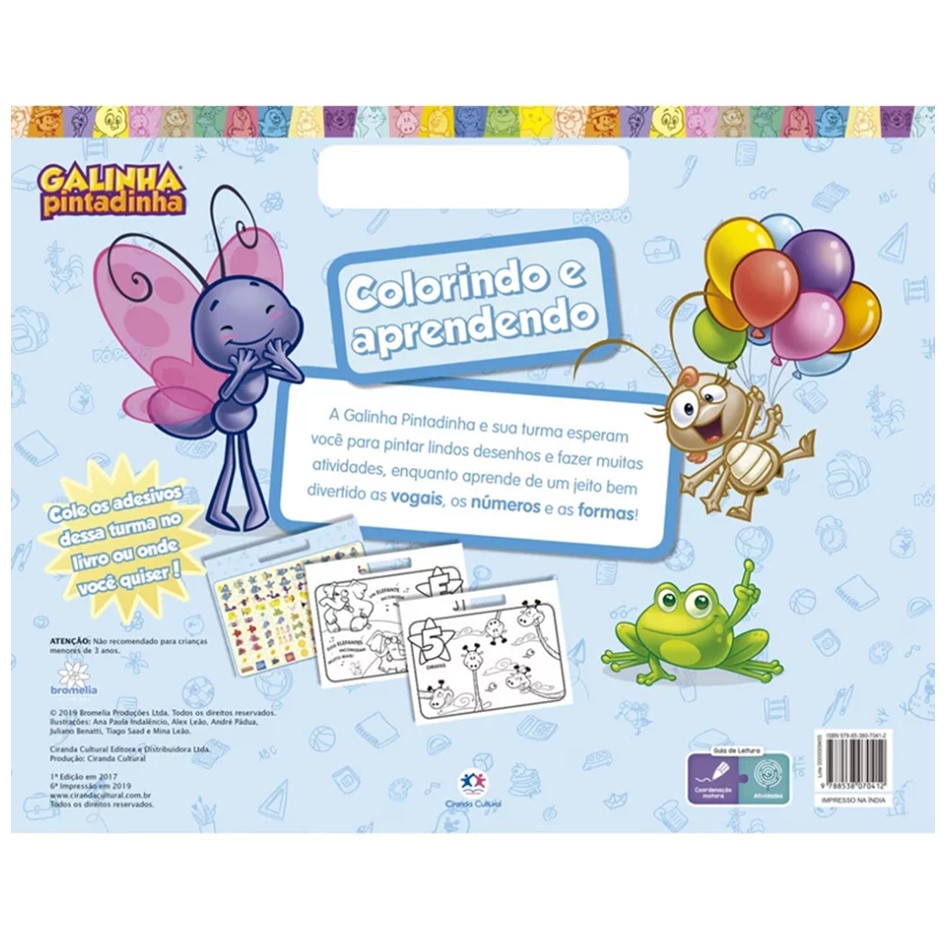 Megabloco de atividades: Galinha Pintadinha - Colorindo e Aprendendo - Imagem 2