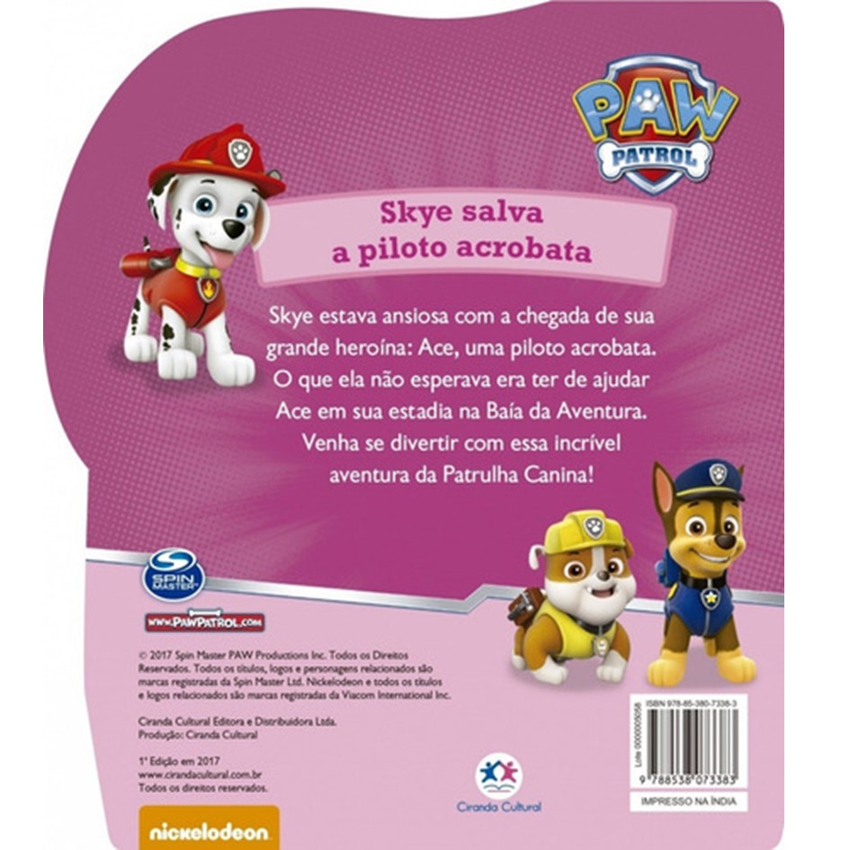 Cartonado Rec. Lic. Patrulha Canina - Skye Salva a Piloto Acrtobata - Imagem 2