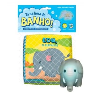 Livro de Banho com Bichinho que Acende - Edu, o Elefante