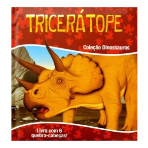 Quebra Cabeça Capa Almofadada Dinossauros - Tricerátope