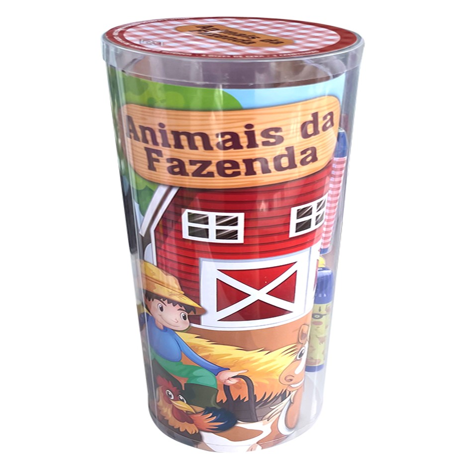 Tubo de Histórias - Para Colorir - Animais da Fazenda