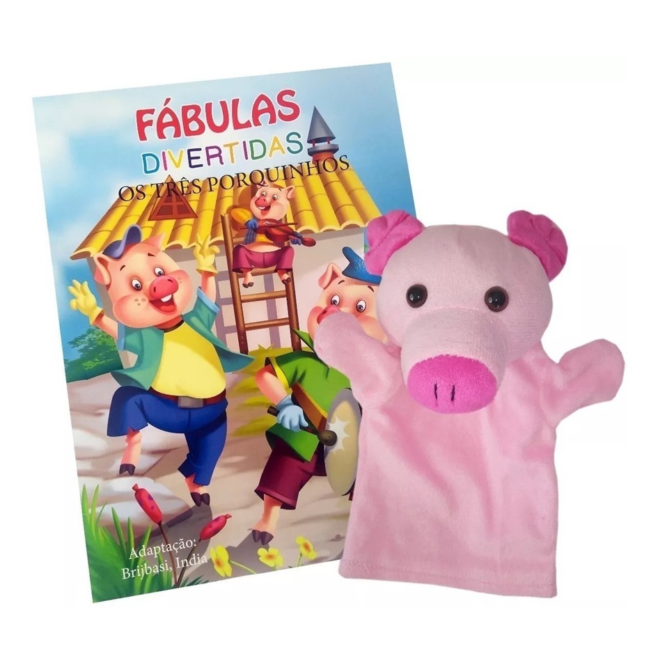 Fábulas Divertidas Coleção com 6 Livros + 6 Fantoches - Imagem 3