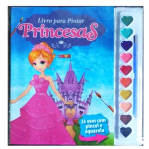 Livro para Pintar com Aquarela - Princesas