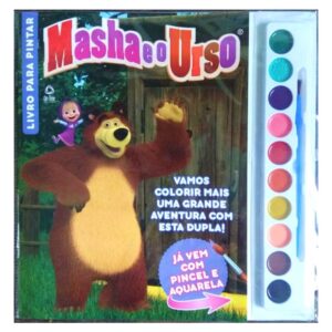 Livro para Pintar com Aquarela - Masha e o Urso
