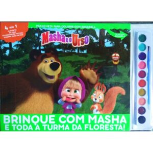 Prancheta Colorir com Aquarela - Masha e o Urso
