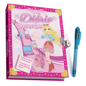 Diário Secreto Rosa com caneta mágica (Cód: 61031)