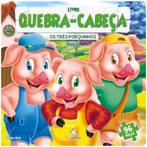 Livro Quebra-cabeça Grande: Os Três Porquinhos