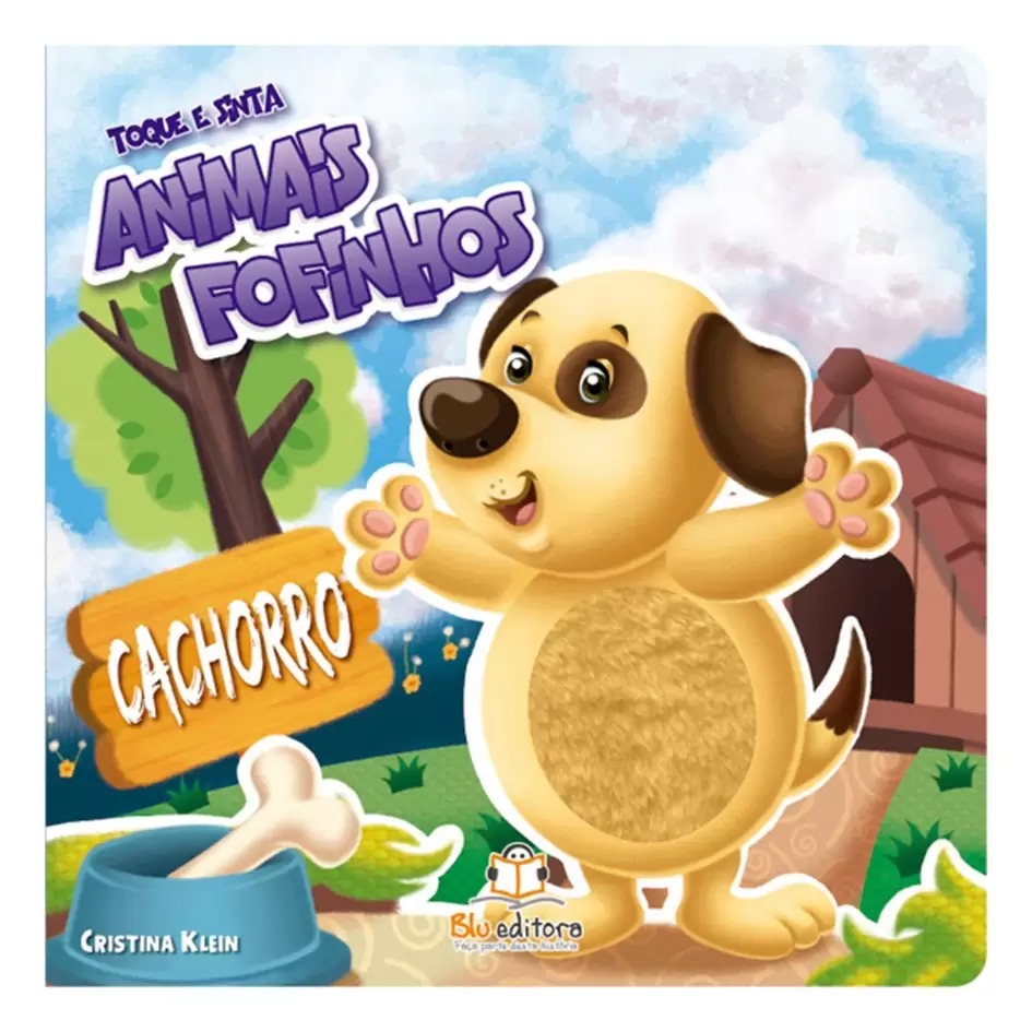Kit com 4 Livros Textura Toque e Sinta Animais Fofinhos - Imagem 4
